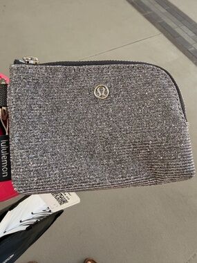 lululemon athletica Silver Sparkle Key & Card Holder